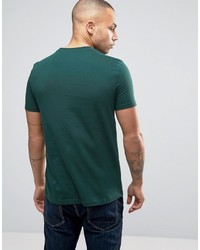 T-shirt à col rond vert foncé Asos