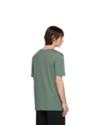 T-shirt à col rond vert foncé Lemaire