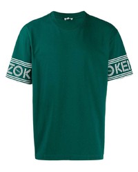 T-shirt à col rond vert foncé Kenzo