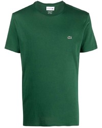 T-shirt à col rond vert foncé Lacoste