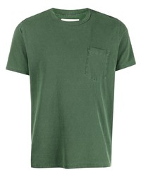 T-shirt à col rond vert foncé Les Tien