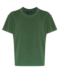 T-shirt à col rond vert foncé Les Tien