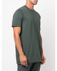 T-shirt à col rond vert foncé Rick Owens