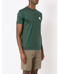 T-shirt à col rond vert foncé Emporio Armani