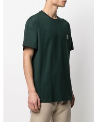 T-shirt à col rond vert foncé Wooyoungmi