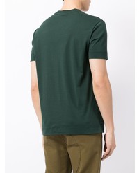 T-shirt à col rond vert foncé Emporio Armani