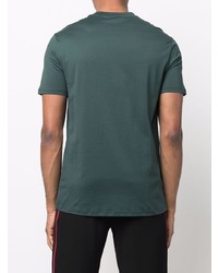 T-shirt à col rond vert foncé Balmain