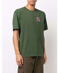 T-shirt à col rond vert foncé PACCBET