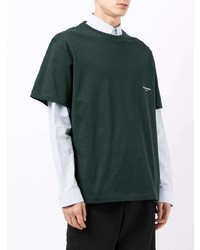 T-shirt à col rond vert foncé Wooyoungmi