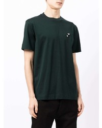 T-shirt à col rond vert foncé Emporio Armani