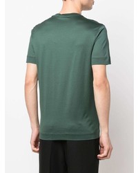 T-shirt à col rond vert foncé Emporio Armani