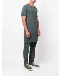 T-shirt à col rond vert foncé Rick Owens