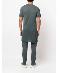 T-shirt à col rond vert foncé Rick Owens