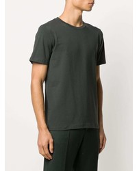 T-shirt à col rond vert foncé Filippa K