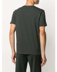 T-shirt à col rond vert foncé Filippa K