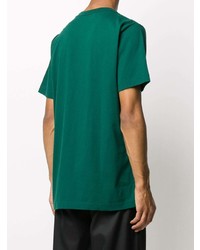 T-shirt à col rond vert foncé Off-White