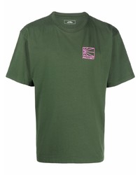 T-shirt à col rond vert foncé PACCBET