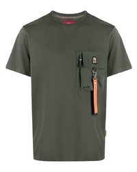 T-shirt à col rond vert foncé Parajumpers