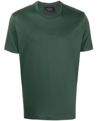 T-shirt à col rond vert foncé Paul & Shark