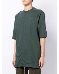 T-shirt à col rond vert foncé Rick Owens