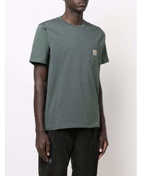 T-shirt à col rond vert foncé Carhartt WIP