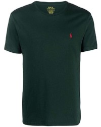T-shirt à col rond vert foncé Polo Ralph Lauren