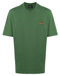 T-shirt à col rond vert foncé PS Paul Smith