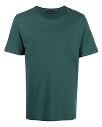 T-shirt à col rond vert foncé Roberto Collina