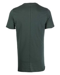 T-shirt à col rond vert foncé Rick Owens