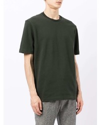 T-shirt à col rond vert foncé Thom Browne