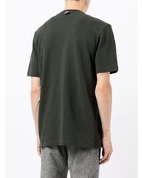 T-shirt à col rond vert foncé Thom Browne