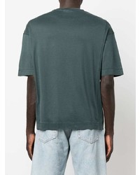 T-shirt à col rond vert foncé Emporio Armani