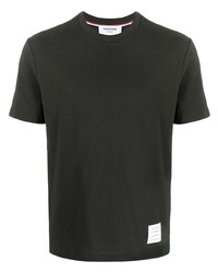 T-shirt à col rond vert foncé Thom Browne