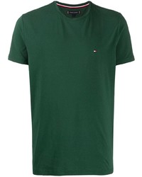T-shirt à col rond vert foncé Tommy Hilfiger