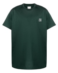 T-shirt à col rond vert foncé Wooyoungmi