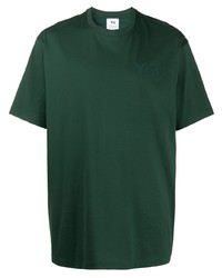 T-shirt à col rond vert foncé Y-3