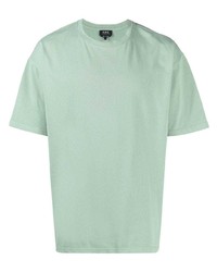 T-shirt à col rond vert menthe A.P.C.