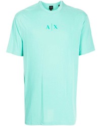 T-shirt à col rond vert menthe Armani Exchange