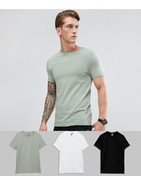 T-shirt à col rond vert menthe ASOS DESIGN