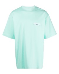 T-shirt à col rond vert menthe Balenciaga