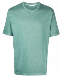 T-shirt à col rond vert menthe Boglioli