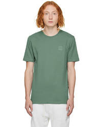 T-shirt à col rond vert menthe BOSS