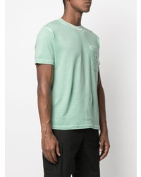 T-shirt à col rond vert menthe Stone Island