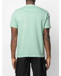 T-shirt à col rond vert menthe Stone Island