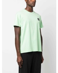 T-shirt à col rond vert menthe Stone Island