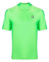 T-shirt à col rond vert menthe Coperni
