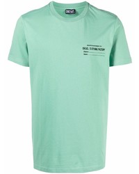 T-shirt à col rond vert menthe Diesel
