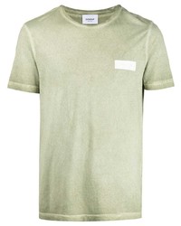 T-shirt à col rond vert menthe Dondup