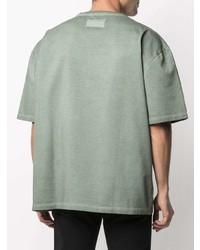 T-shirt à col rond vert menthe Maison Margiela