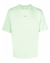 T-shirt à col rond vert menthe Drôle De Monsieur